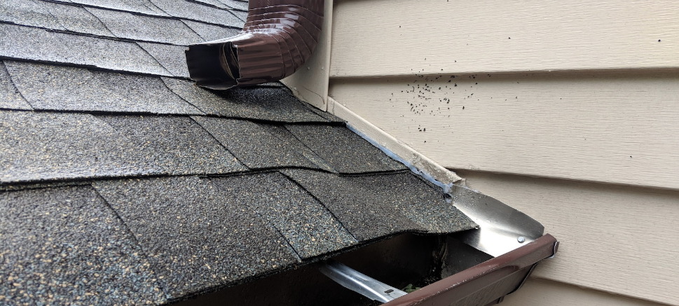 home roof with damage