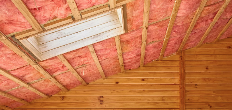 attic with insulation on ceiling