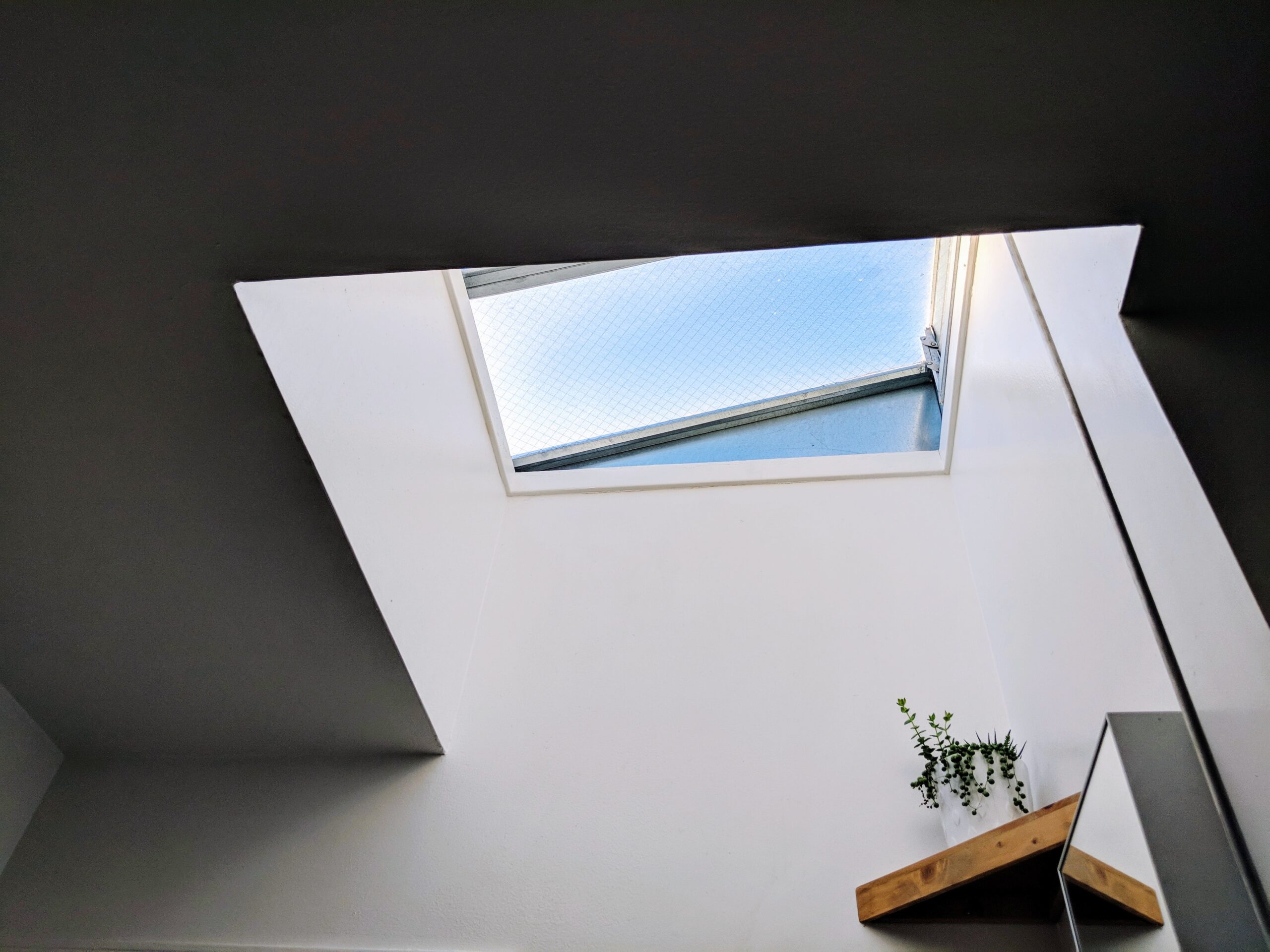 skylight above stairwell
