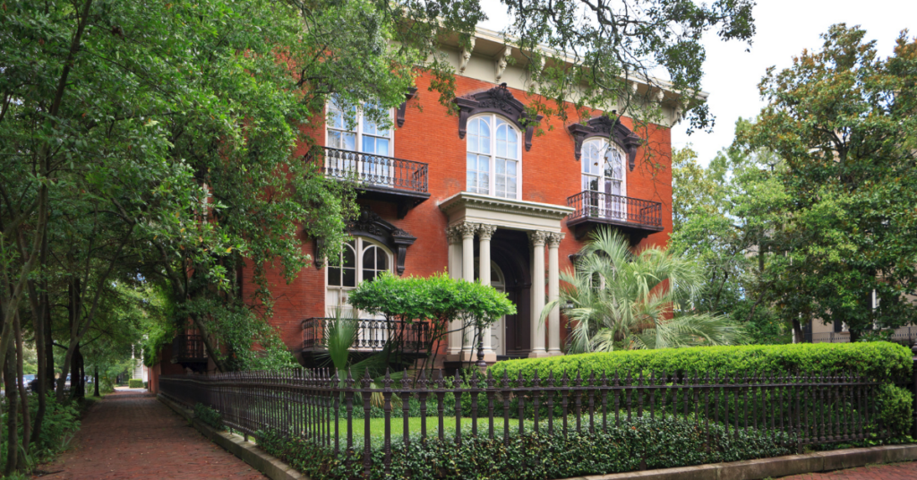 large red brick historic home