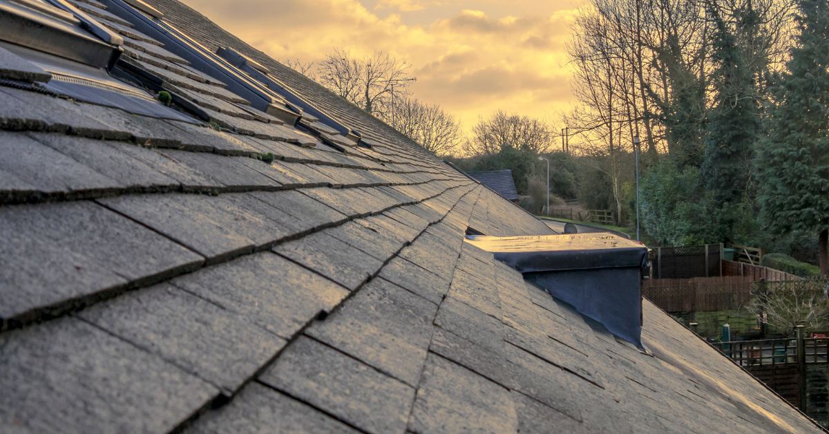 slate roofing on a residential home